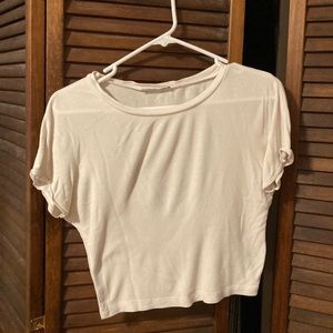 WHITE CROP TOP